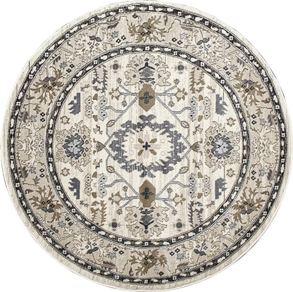 Dynamic Rugs Yazd 8531 Ivory Traditional Machine-Made Rug