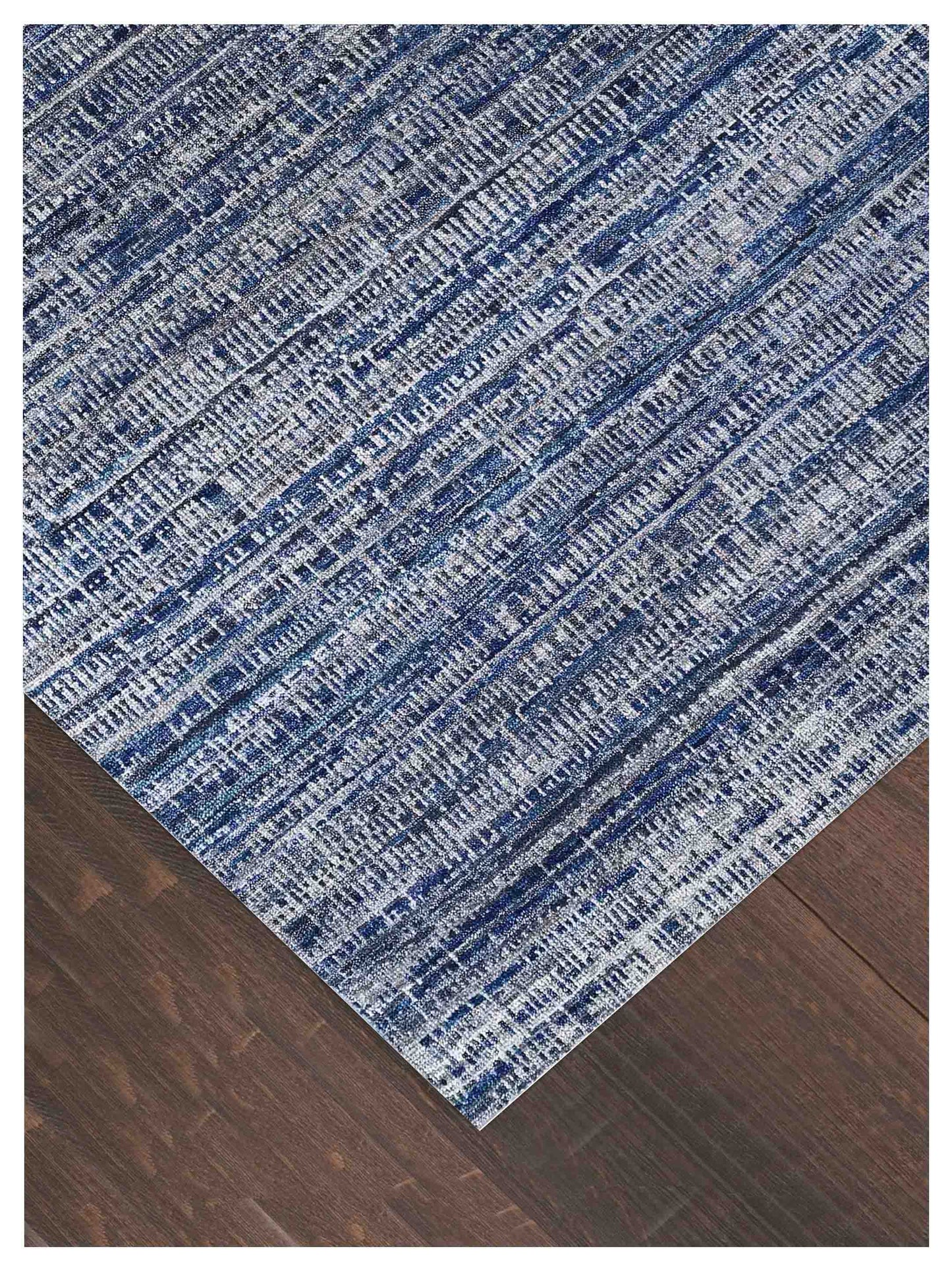 Artisan Essence  Navy  Contemporary Knotted Rug
