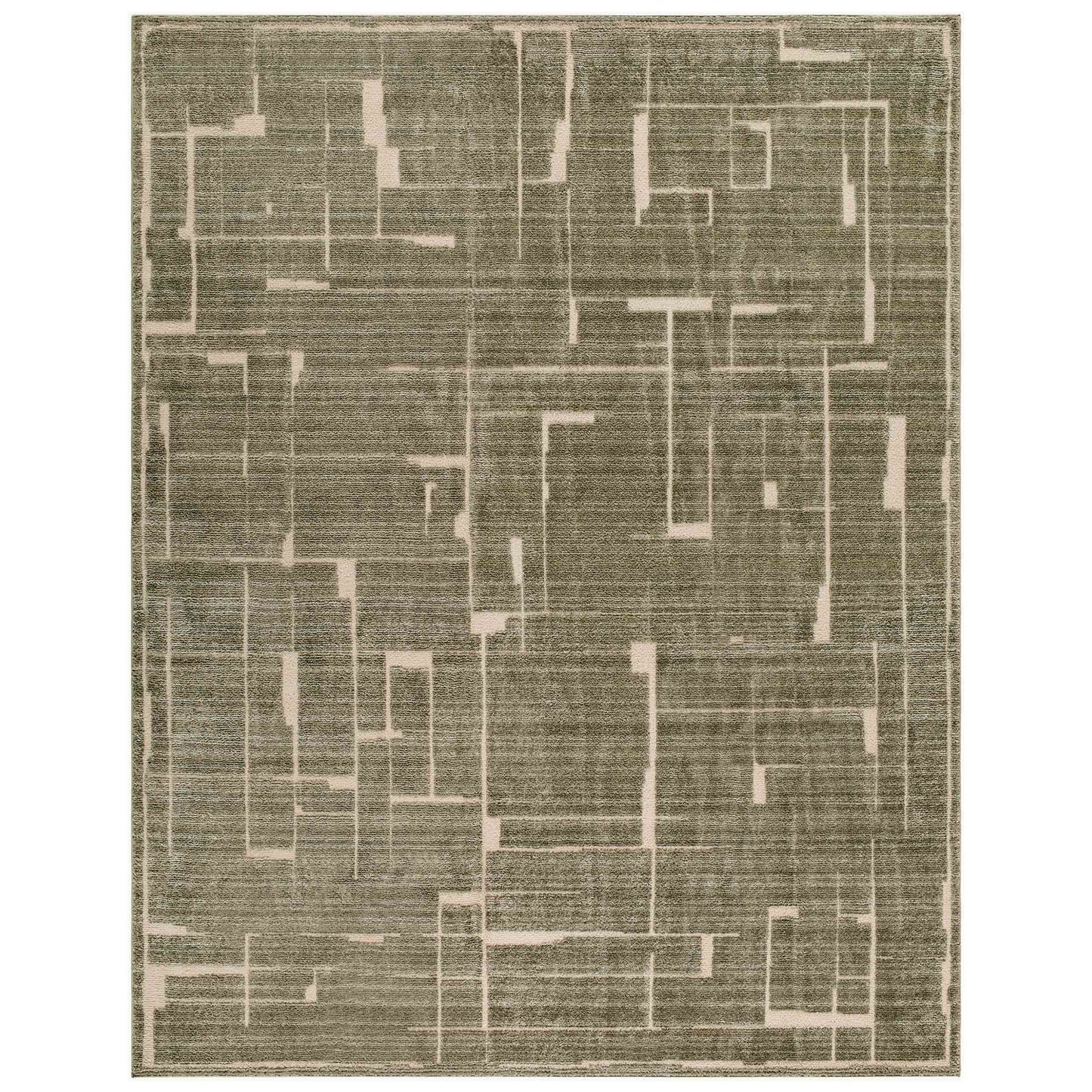 Surya Alma EDAL-2302 Olive  Contemporary Machine Woven Rug