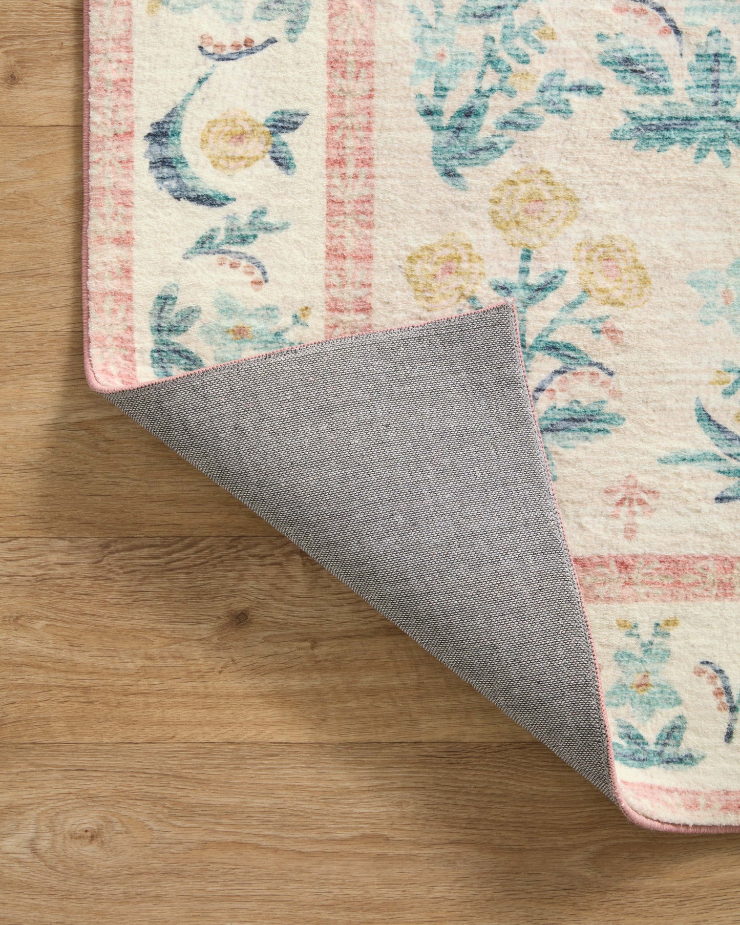 Rifle Paper Co. x Loloi Eden  Mughal Rose Blush  Contemporary