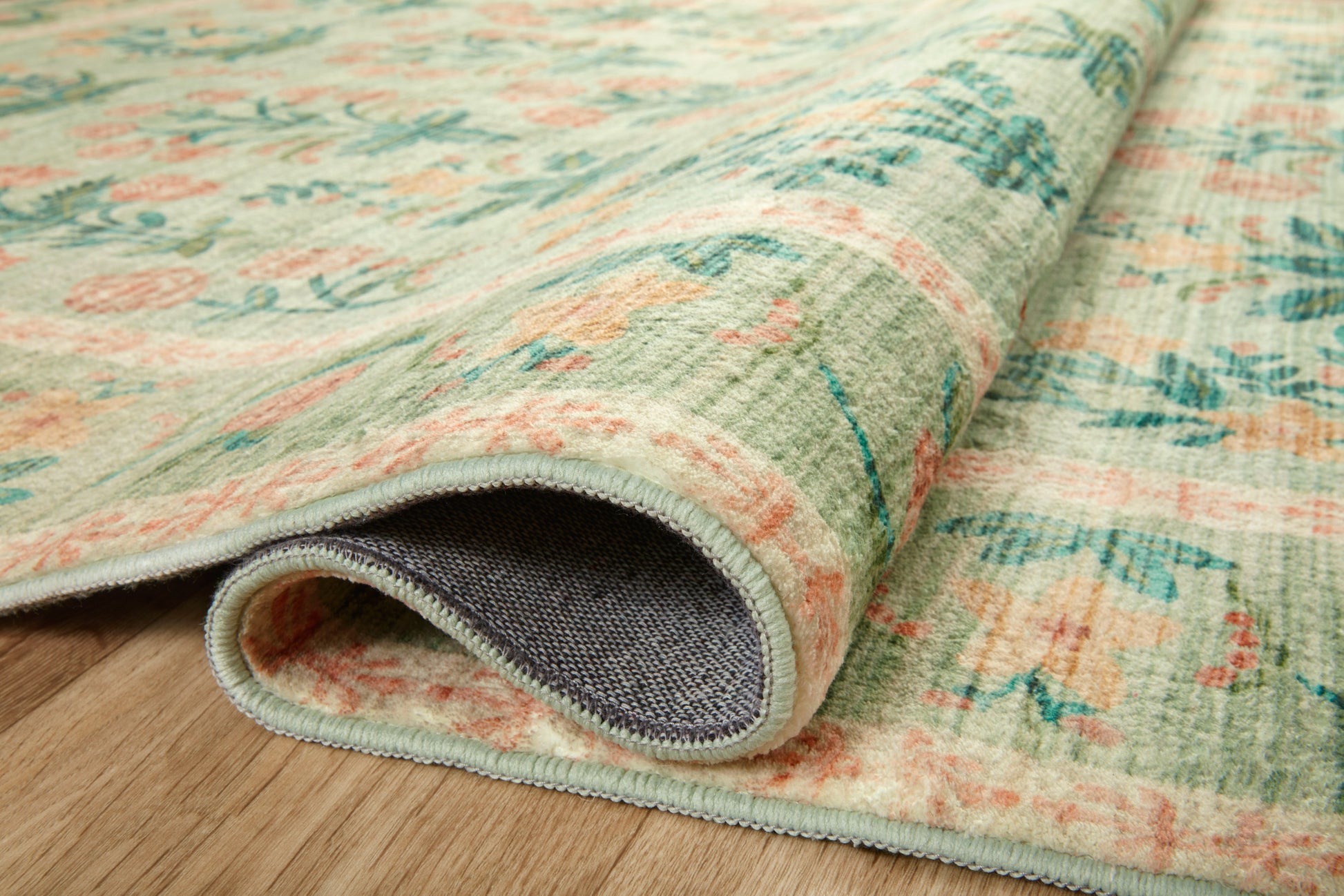 Rifle Paper Co. x Loloi Eden  Mughal Rose Moss  Contemporary