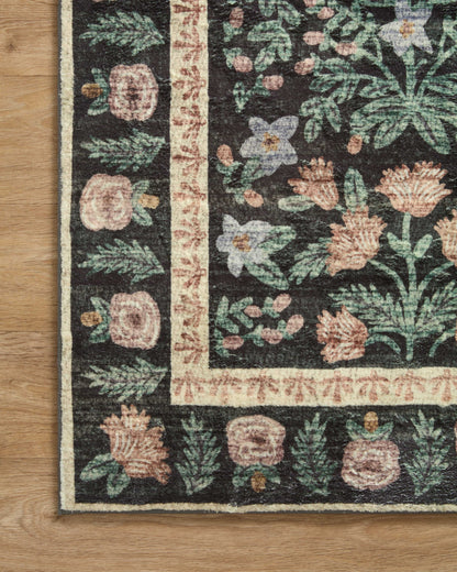 Rifle Paper Co. x Loloi Eden  Mughal Garden Black  Contemporary