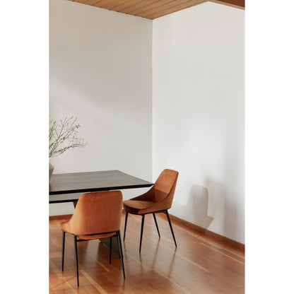 Moes Home Dining Chairs Sedona Orange Contemporary Furniture