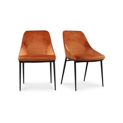 Moes Home Dining Chairs Sedona Orange Contemporary Furniture