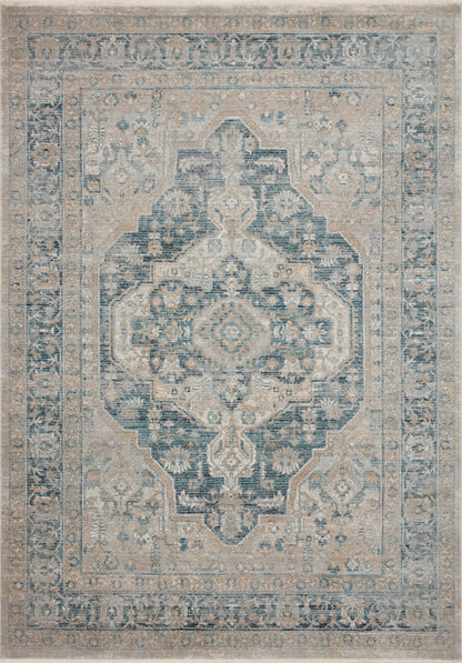 Magnolia Home by Joanna Gaines x Loloi Elise  Neutral Blue Traditional