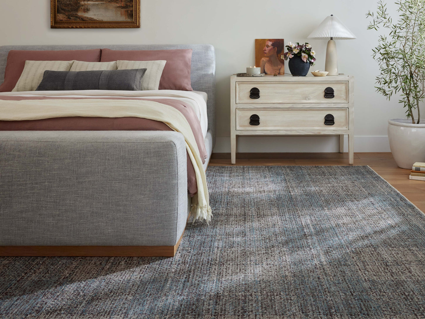 Angela Rose Ember  Denim Charcoal  Contemporary