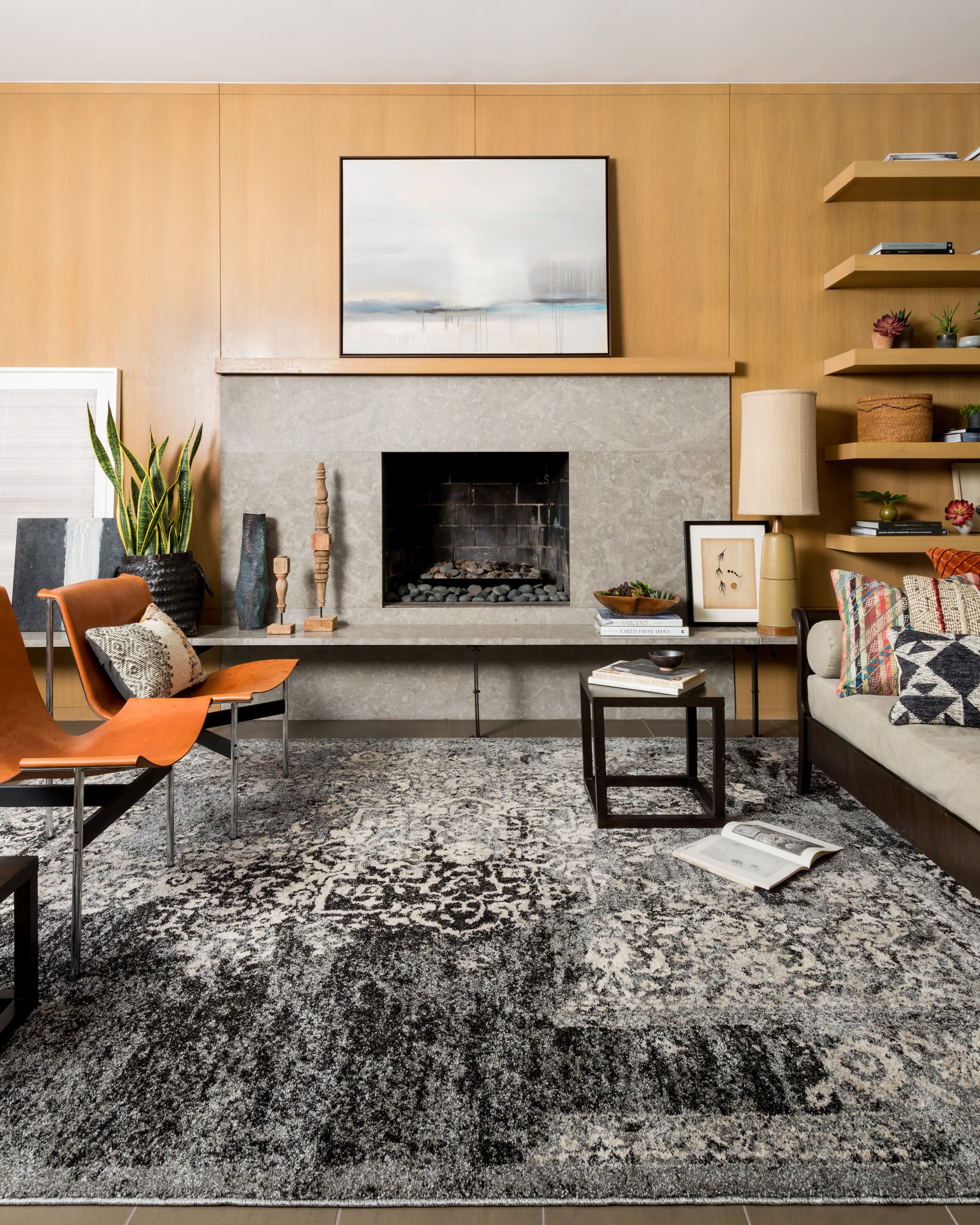 Loloi Emory  Black Ivory Transitional