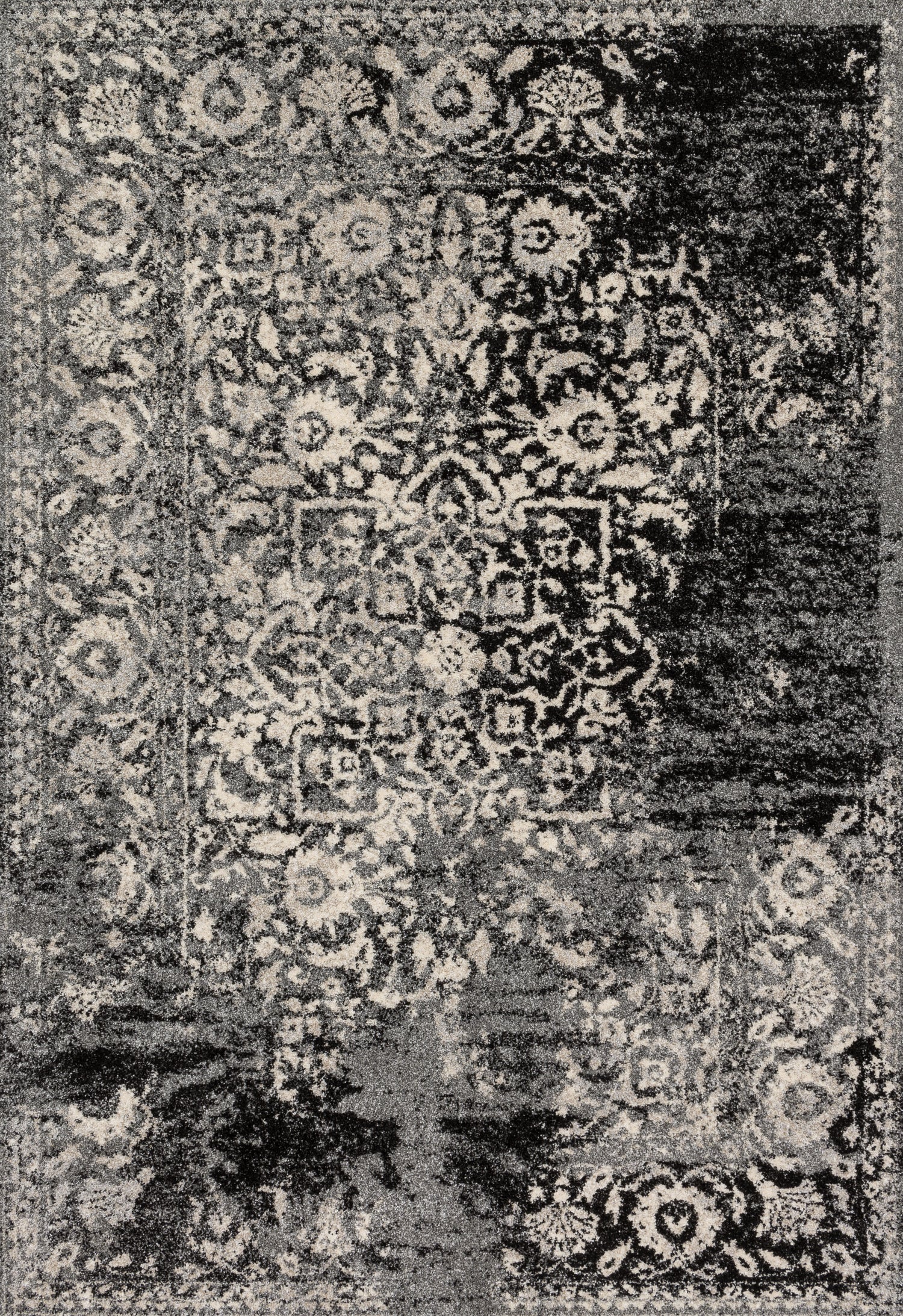 Loloi Emory  Black Ivory Transitional