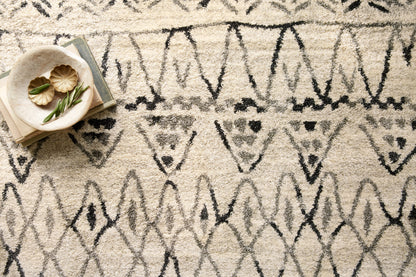 Loloi Emory  Heather Gray Black Transitional