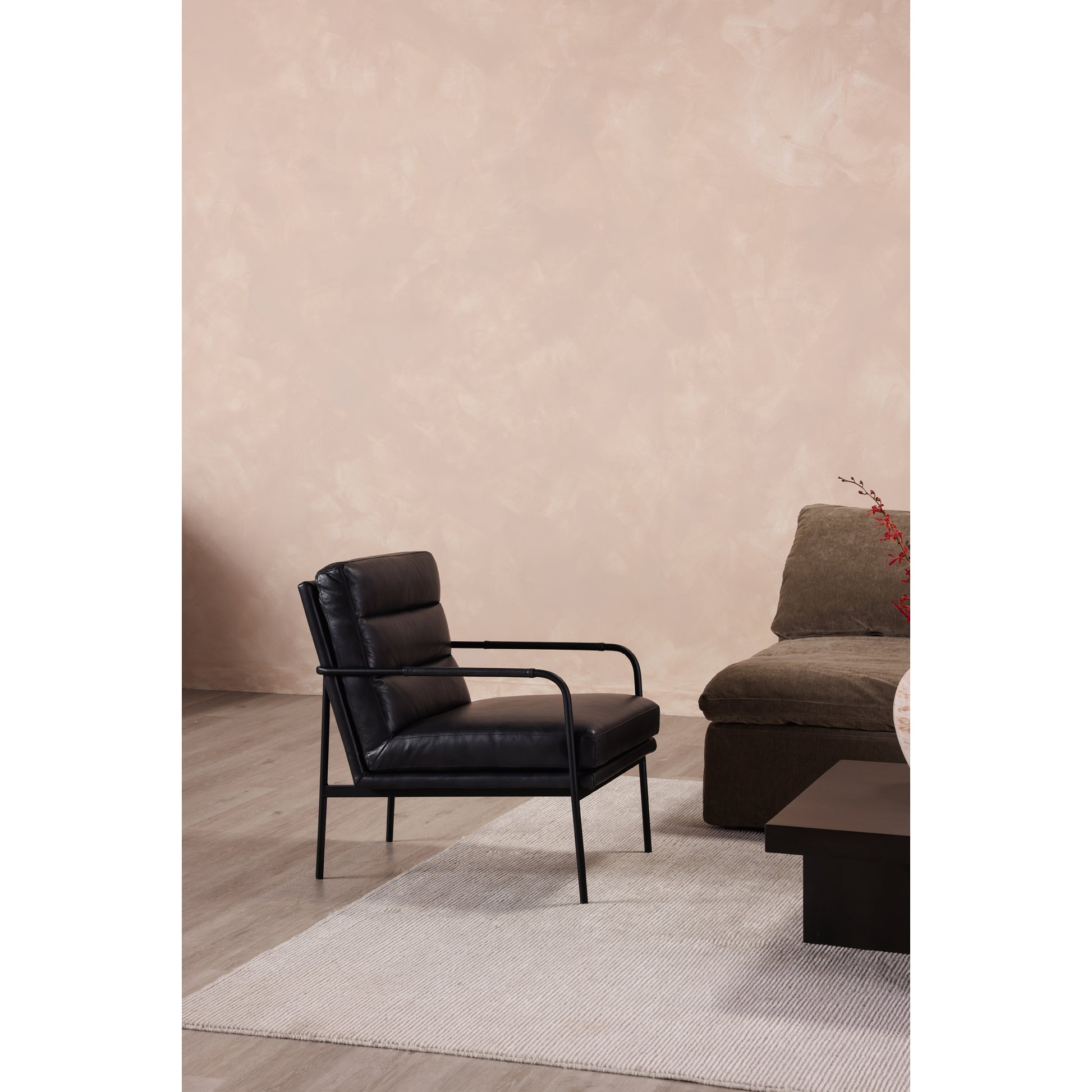 Moes Home Accent Chairs Verlaine Black Modern Furniture
