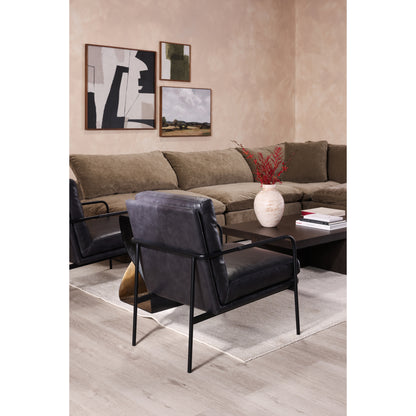 Moes Home Accent Chairs Verlaine Black Modern Furniture