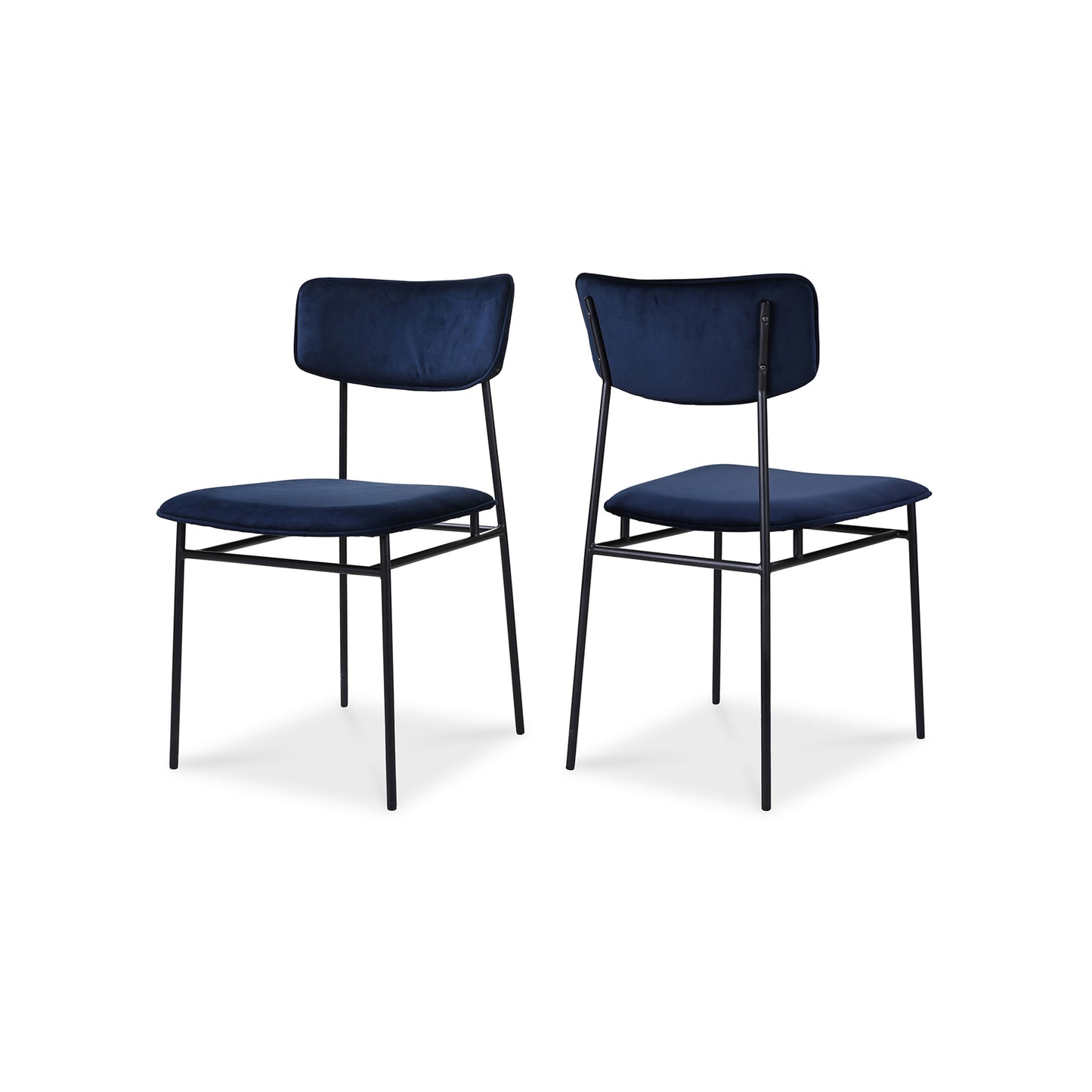 Moes Home Dining Chairs Sailor Blue Modern Furniture