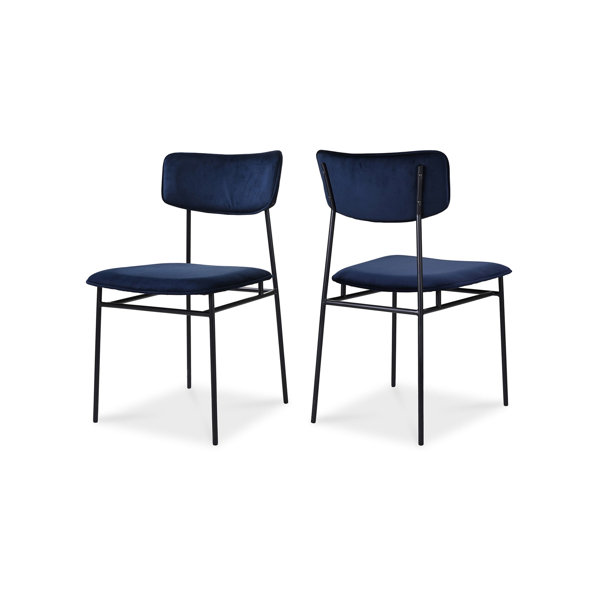 Moes Home Dining Chairs Sailor Blue Modern Furniture