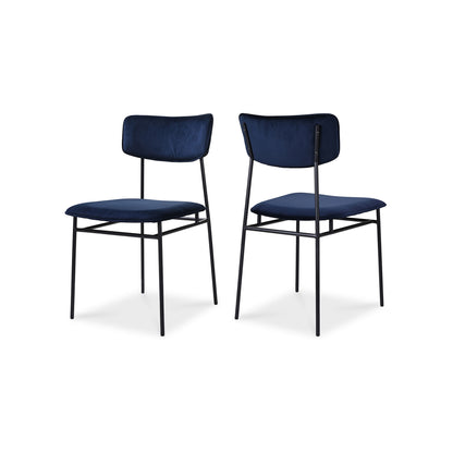 Moes Home Dining Chairs Sailor Blue Modern Furniture