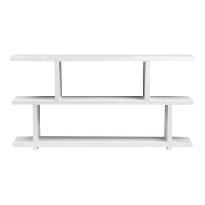 Moes Home Bookshelves Miri White Mid-Century Modern Furniture