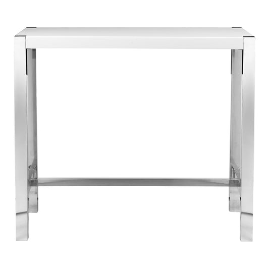 Moes Home Bar Tables Riva White Modern Furniture