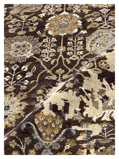 Artisan Elisabeth Brown Beige Transitional Knotted Rug - Rugs - Artisan - Atlanta Designer Rugs