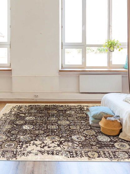 Artisan Elisabeth Brown Beige Transitional Knotted Rug - Rugs - Artisan - Atlanta Designer Rugs