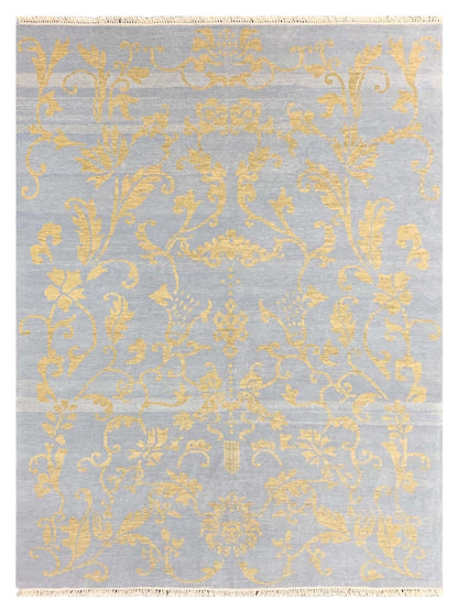 Artisan Emma Sky Gold Transitional Knotted Rug - Rugs - Artisan - Atlanta Designer Rugs