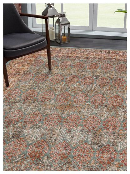 Limited Isabelle IR - 904 SEA BLUE RUST Traditional Machinemade Rug - Rugs - Limited - Atlanta Designer Rugs