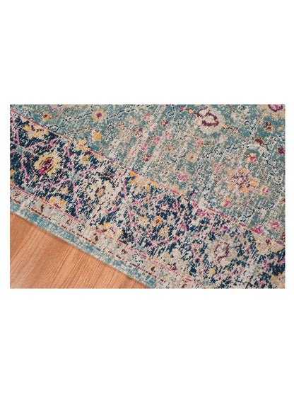 Limited Isabelle IR - 909 TURQUOISE BLUE Traditional Machinemade Rug - Rugs - Limited - Atlanta Designer Rugs