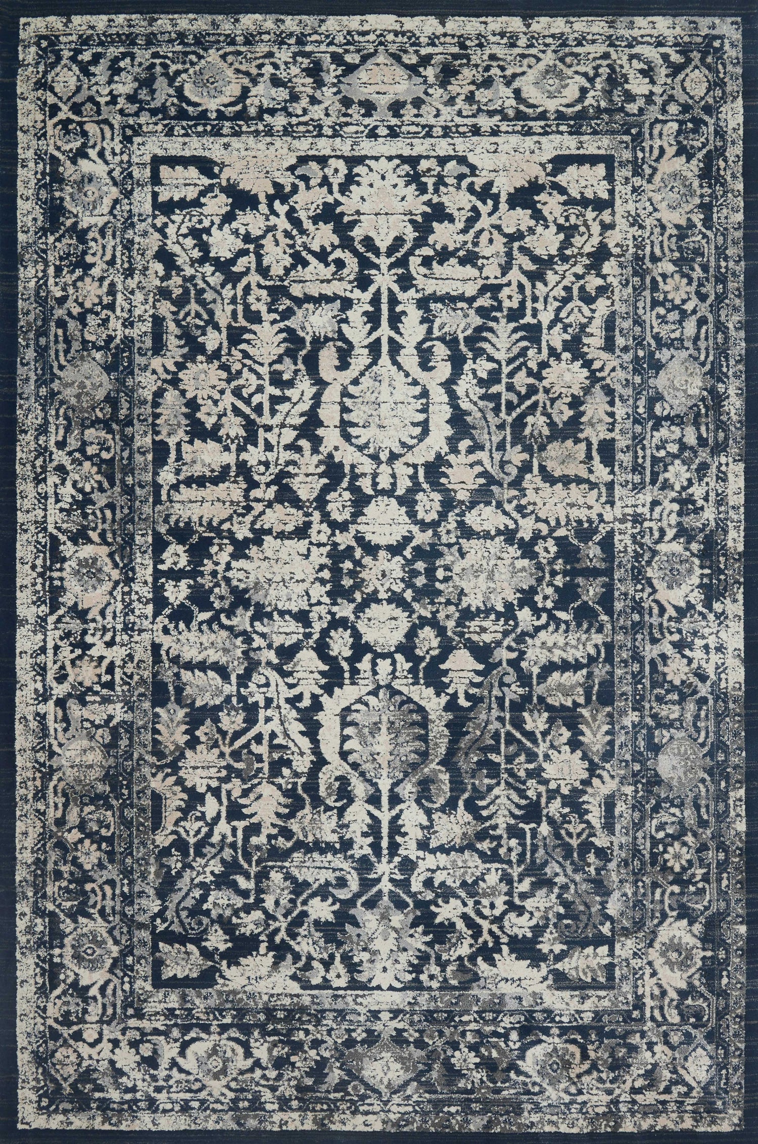 Magnolia Home by Joanna Gaines x Loloi Everly  Indigo Indigo Transitional
