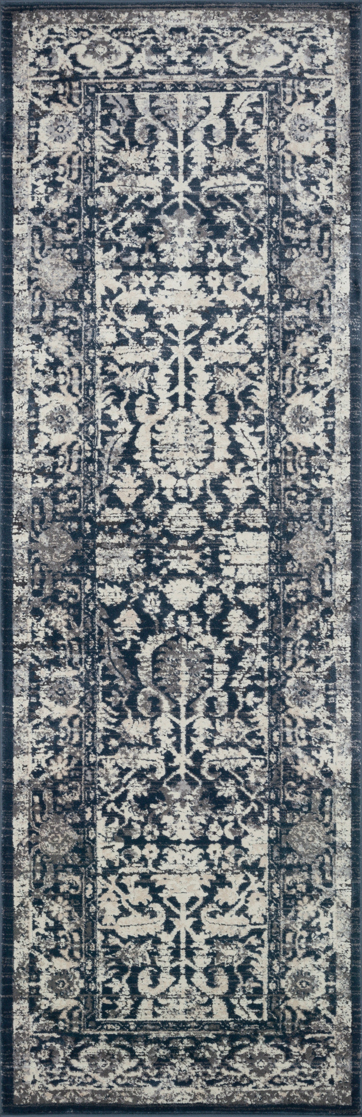 Magnolia Home by Joanna Gaines x Loloi Everly  Indigo Indigo Transitional