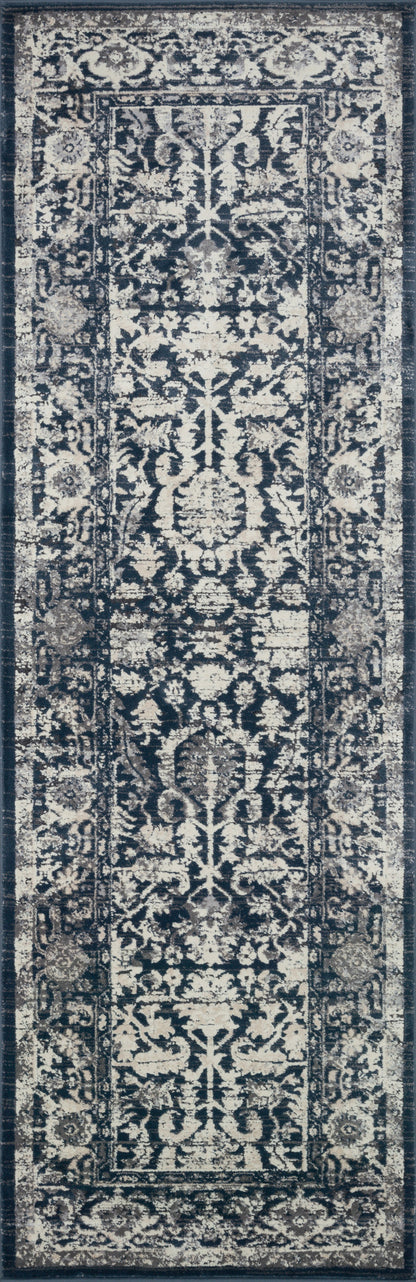 Magnolia Home by Joanna Gaines x Loloi Everly  Indigo Indigo Transitional