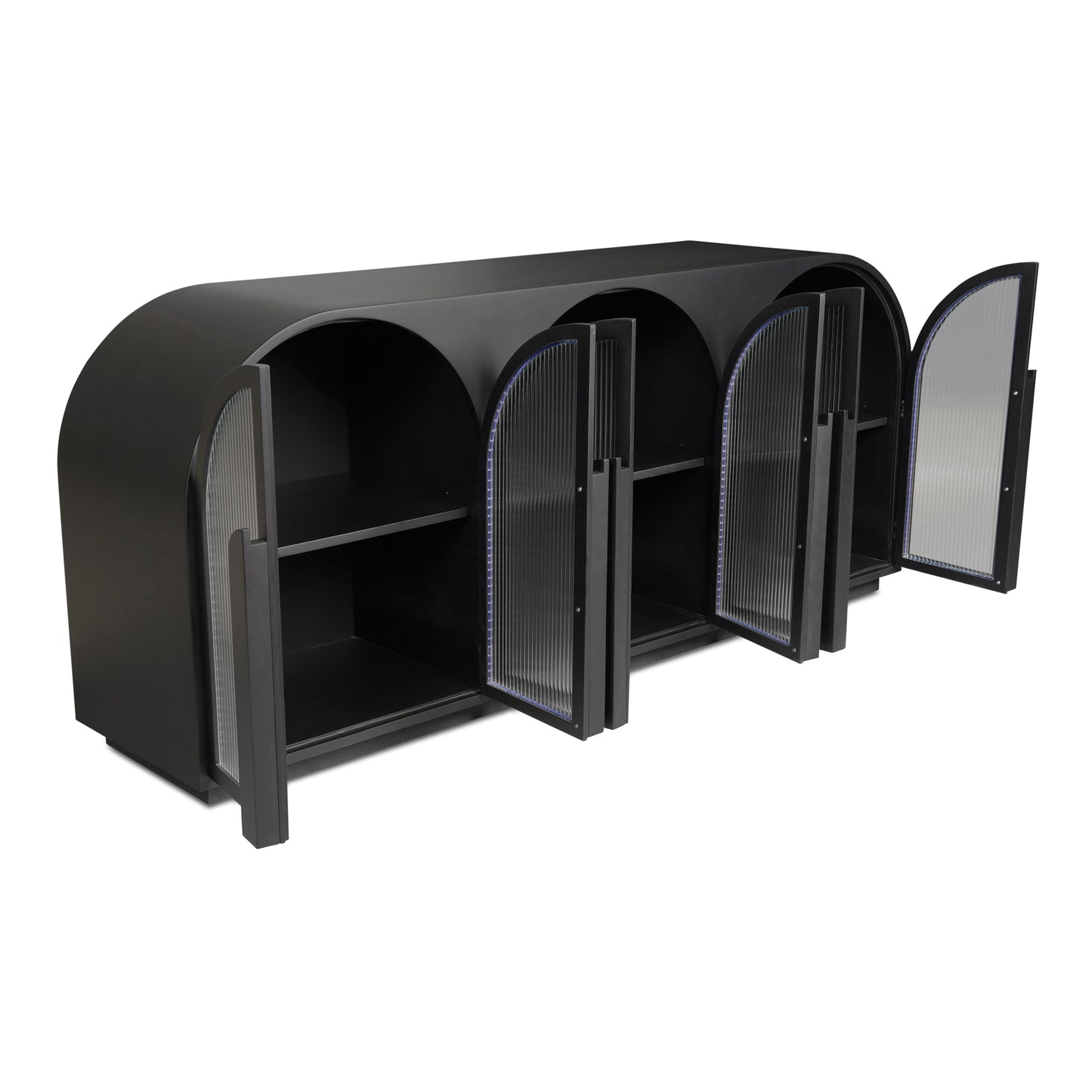 Moes Home Sideboards Salone Black Contemporary Furniture