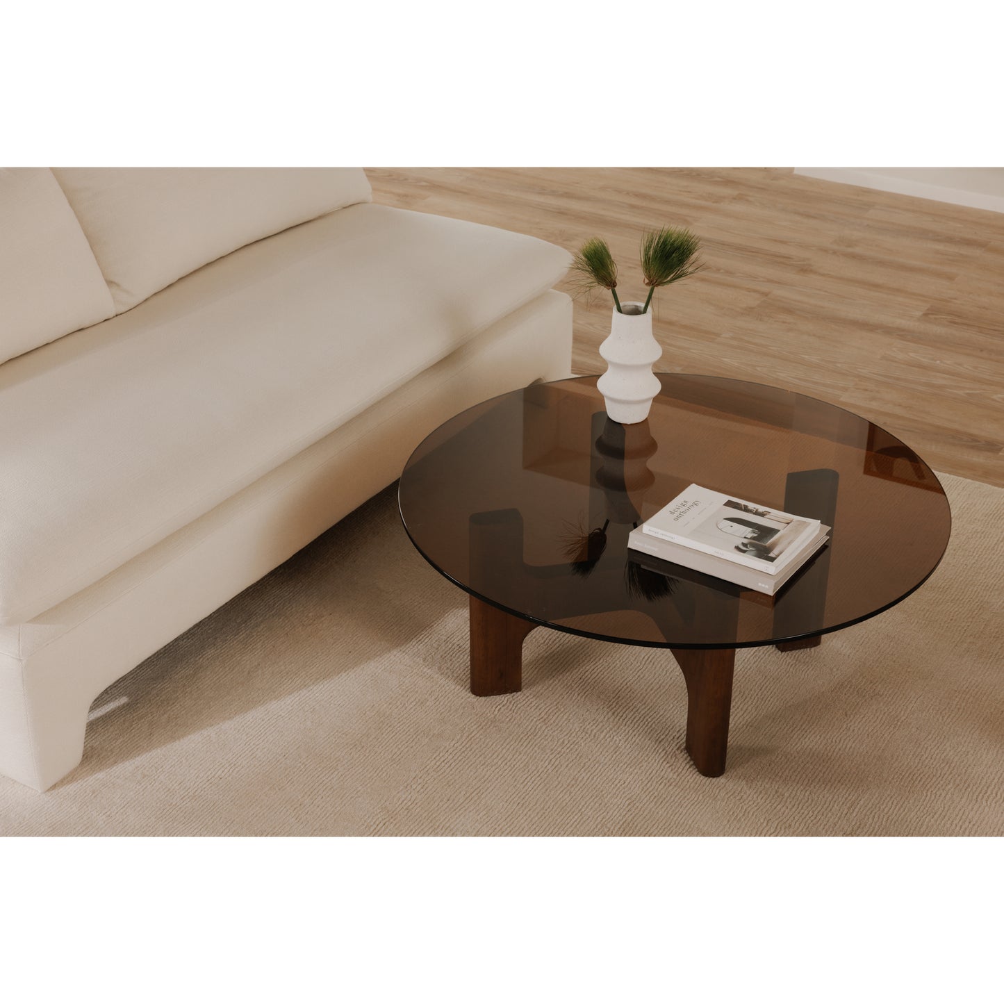 Moes Home Coffee Tables LUKE Brown Contemporary Furniture