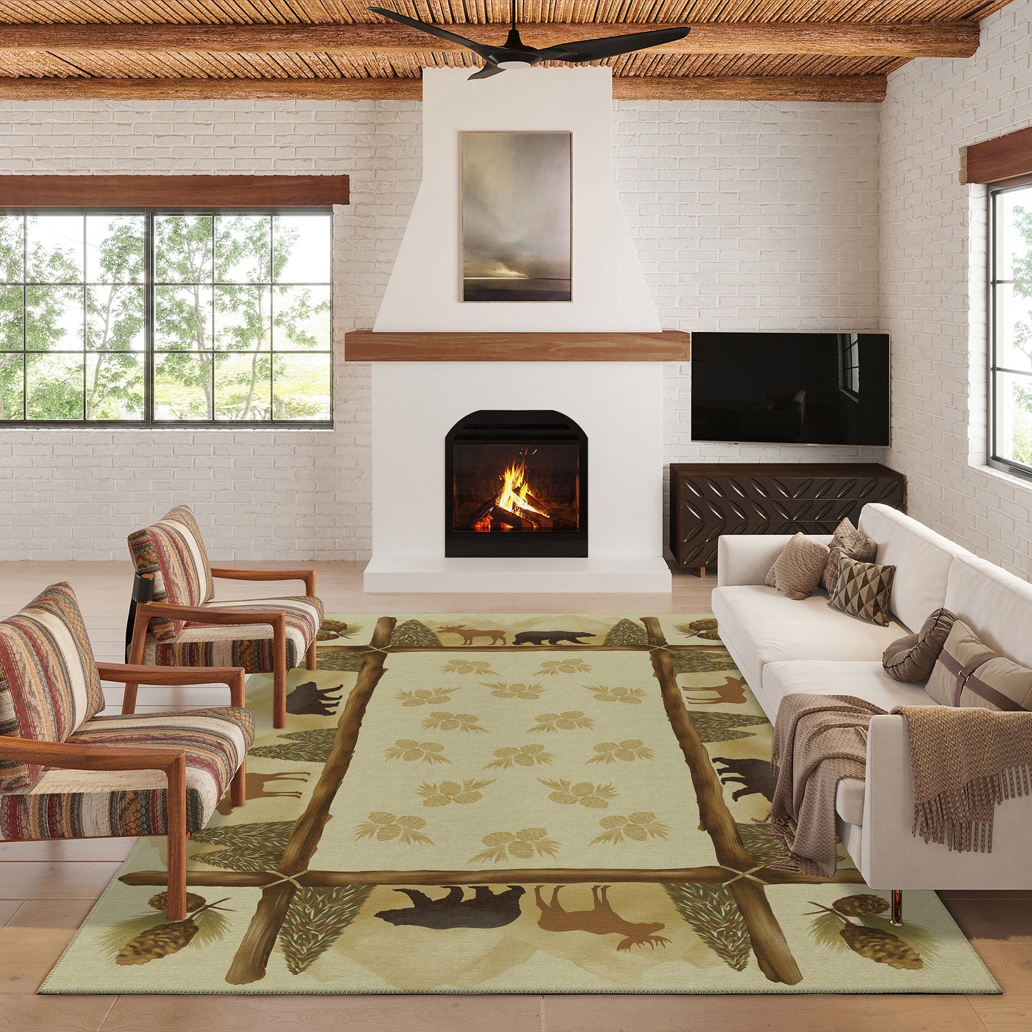 Dalyn Rugs Excursion  Beige  Lodge