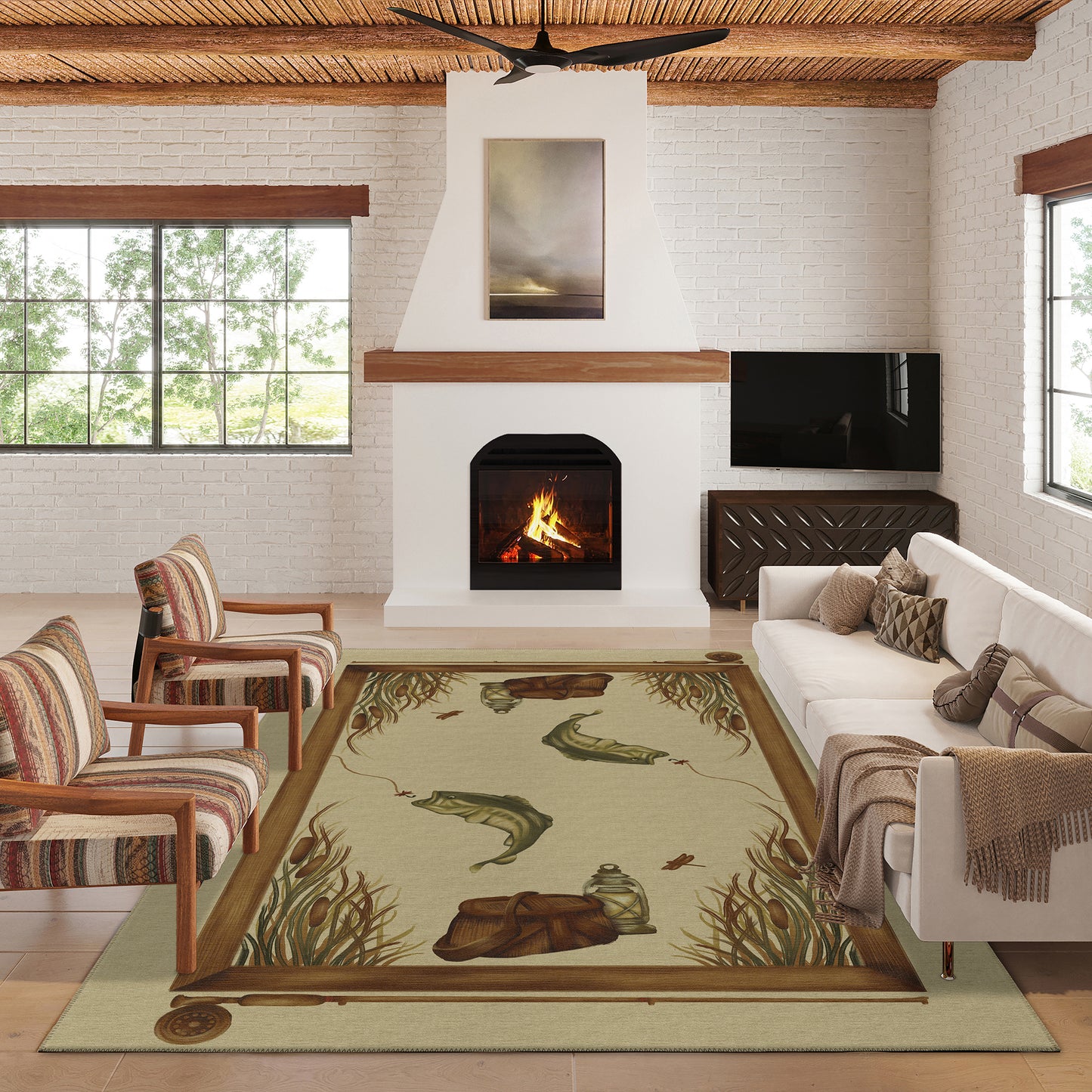 Dalyn Rugs Excursion  Beige  Lodge