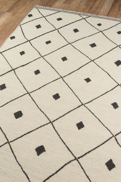 Erin Gates Thompson THO-3 White Contemporary Hand Woven Rug