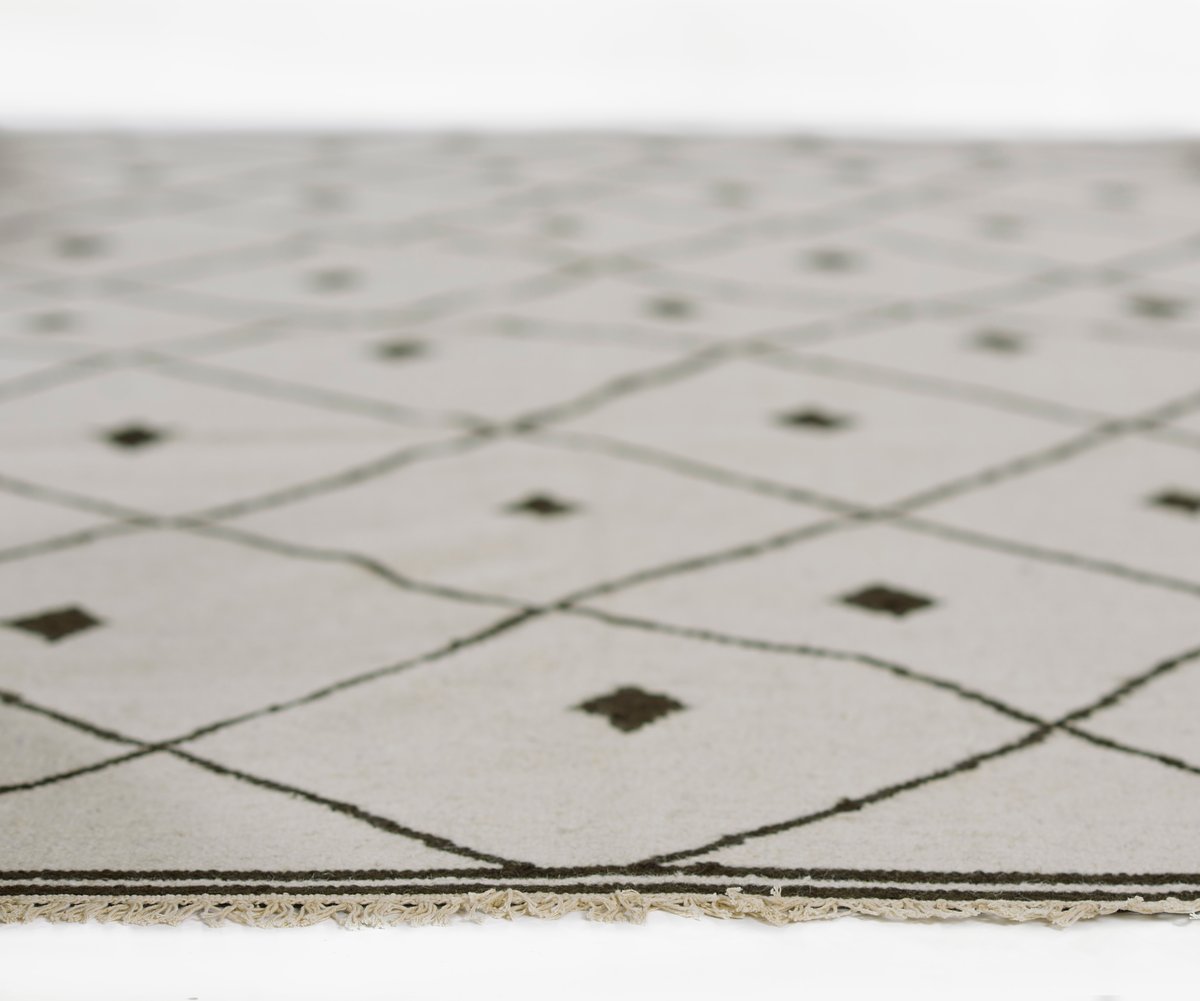 Erin Gates Thompson THO-3 White Contemporary Hand Woven Rug