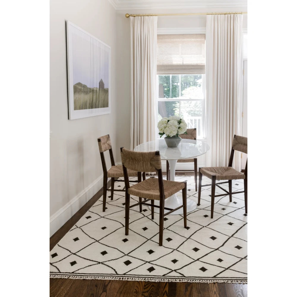 Erin Gates Thompson THO-3 White Contemporary Hand Woven Rug