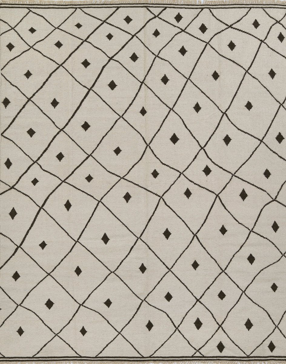 Erin Gates Thompson THO-3 White Contemporary Hand Woven Rug