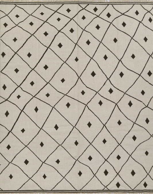 Erin Gates Thompson THO-3 White Contemporary Hand Woven Rug