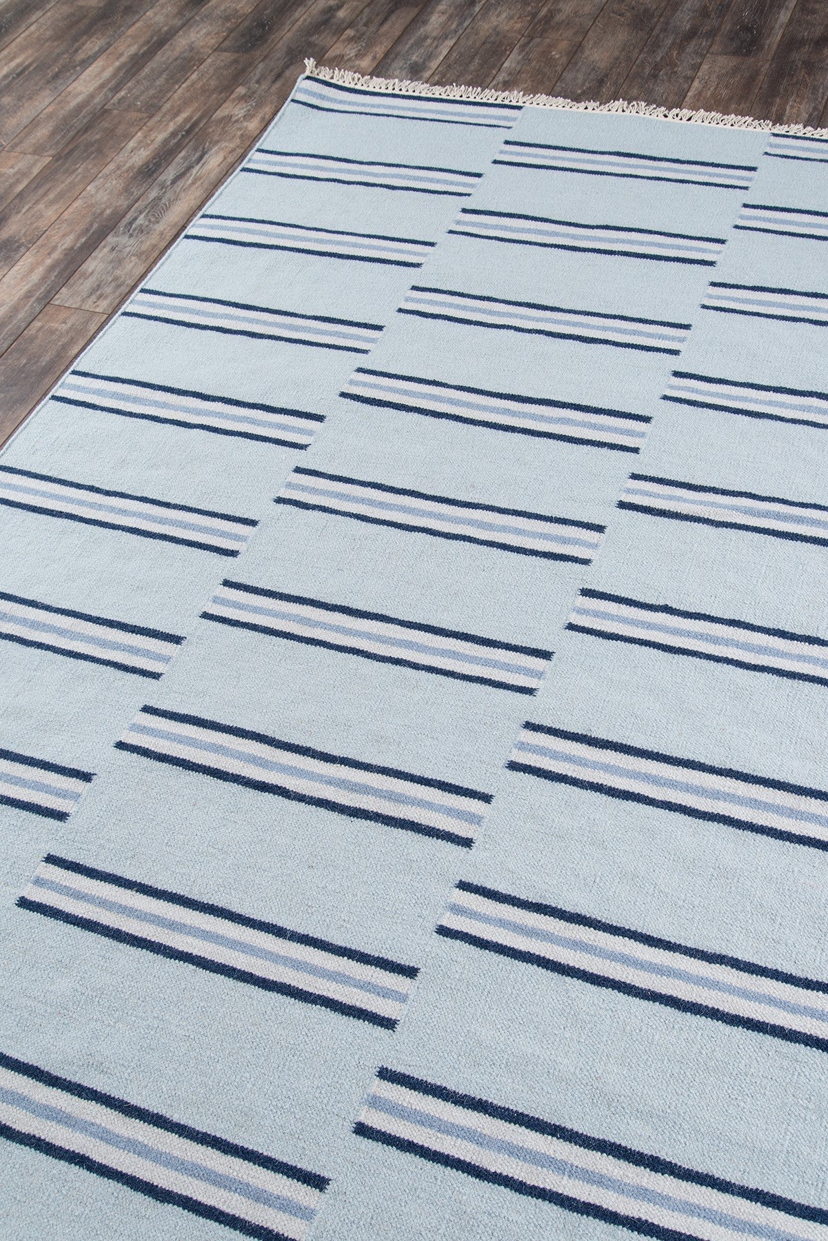 Erin Gates Thompson THO-5 Light Blue Contemporary Hand Woven Rug