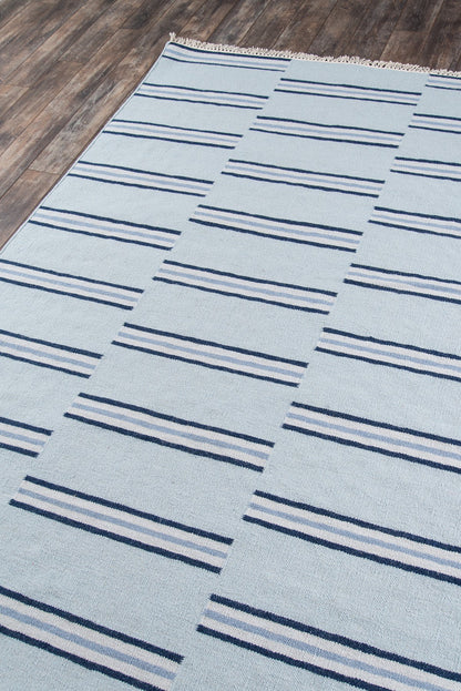 Erin Gates Thompson THO-5 Light Blue Contemporary Hand Woven Rug