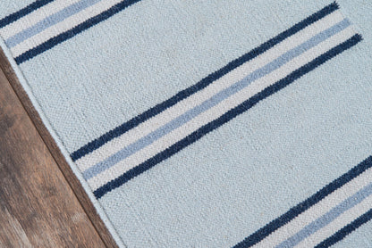 Erin Gates Thompson THO-5 Light Blue Contemporary Hand Woven Rug