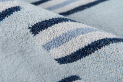 Erin Gates Thompson THO-5 Light Blue Contemporary Hand Woven Rug