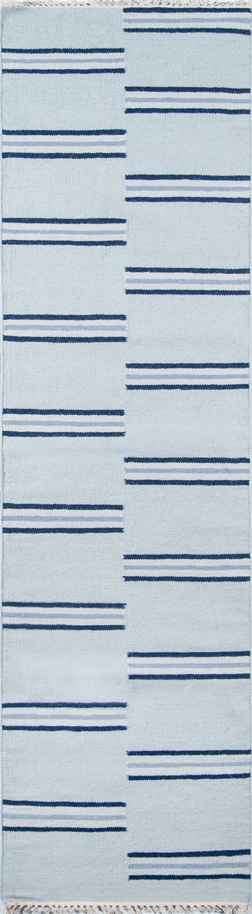 Erin Gates Thompson THO-5 Light Blue Contemporary Hand Woven Rug