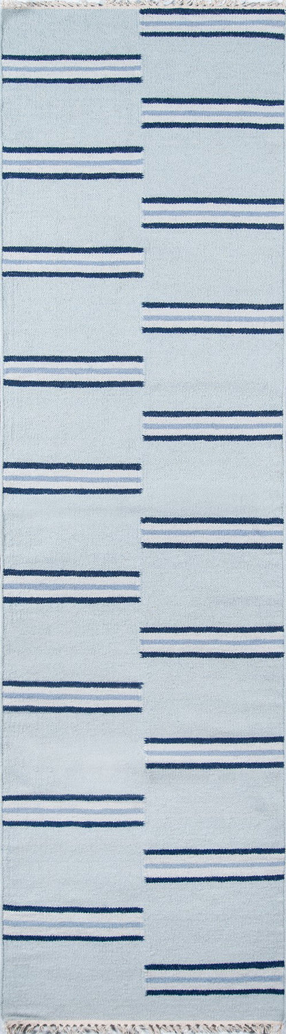Erin Gates Thompson THO-5 Light Blue Contemporary Hand Woven Rug