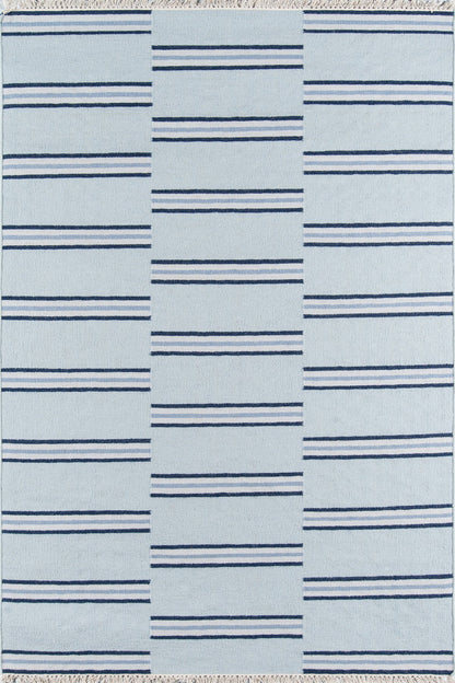 Erin Gates Thompson THO-5 Light Blue Contemporary Hand Woven Rug