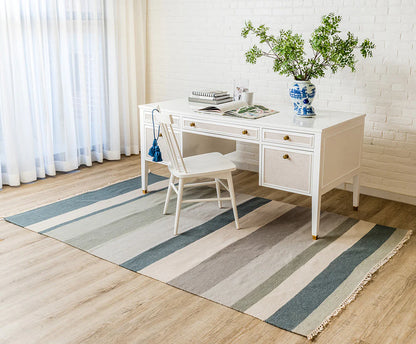 Erin Gates Thompson THO-7 Grey Contemporary Hand Woven Rug