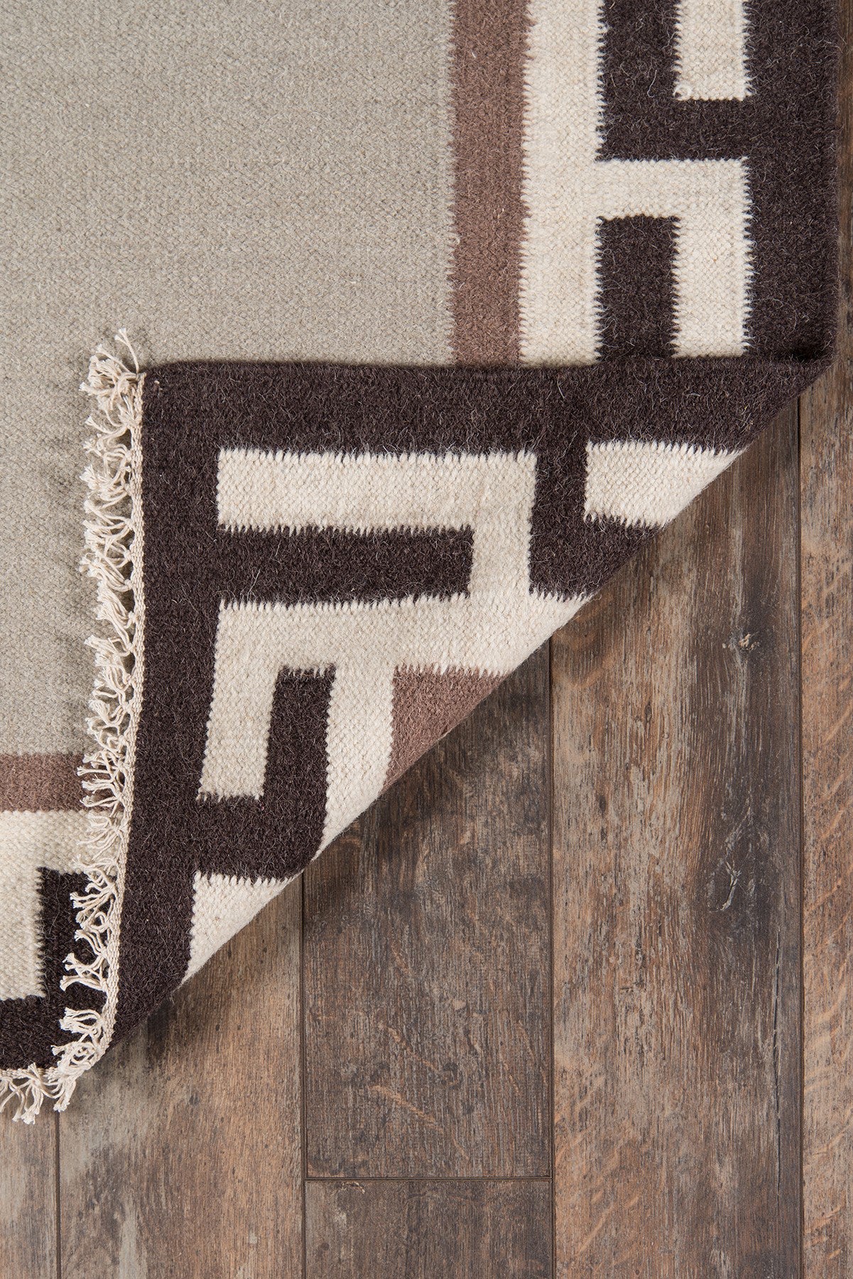Erin Gates Thompson THO-8 Brown Contemporary Hand Woven Rug