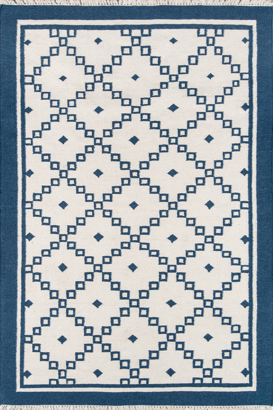 Erin Gates Thompson THO-9 Navy Contemporary Hand Woven Rug