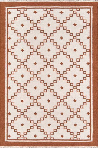 Erin Gates Thompson THO-9 Rust Contemporary Hand Woven Rug