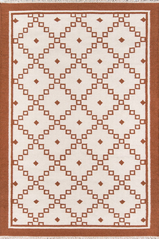 Erin Gates Thompson THO-9 Rust Contemporary Hand Woven Rug