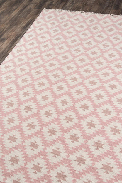 Erin Gates Thompson THO10 Pink Contemporary Hand Woven Rug